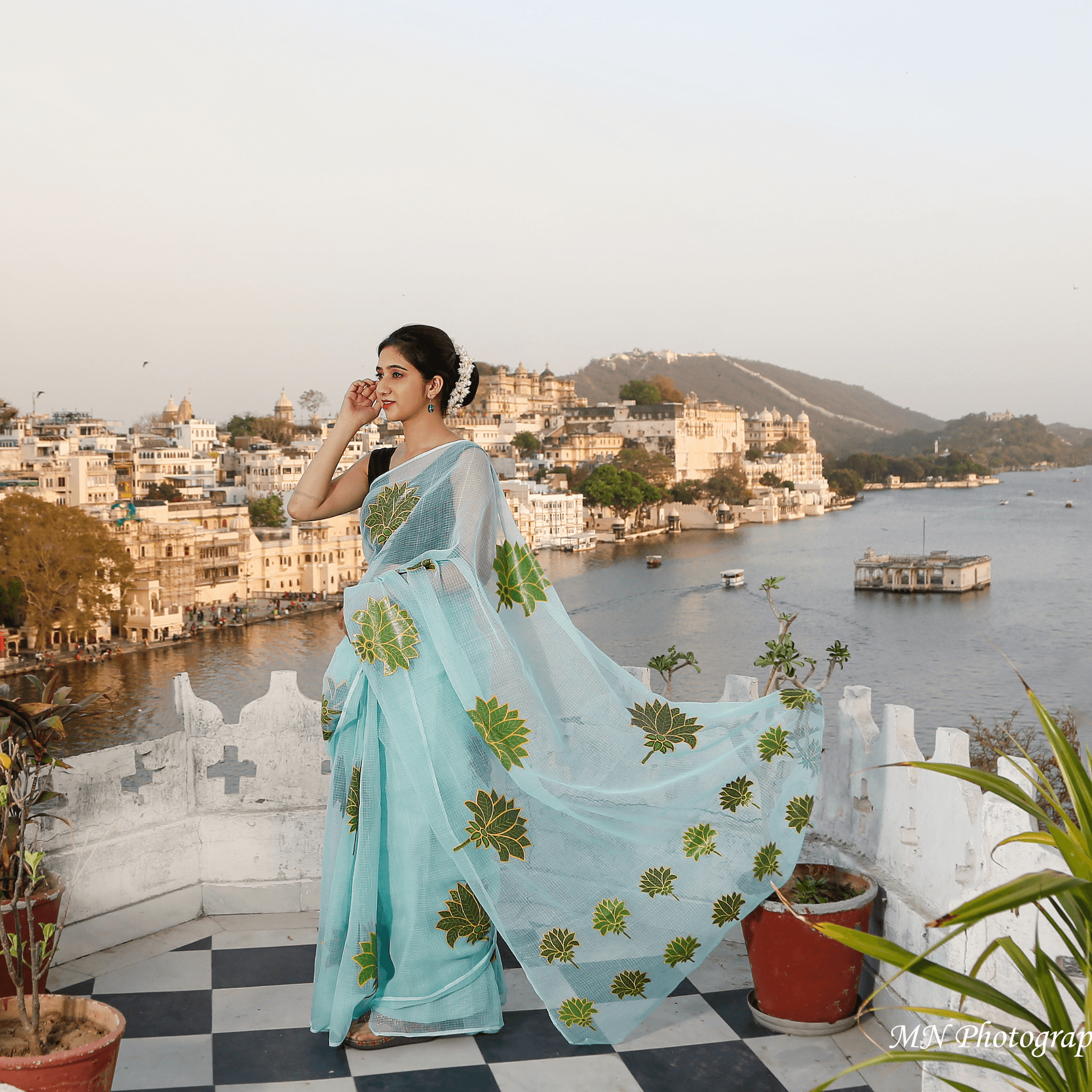 Lake Pichola ghat fashion photography Udaipur — MN Photography Studio