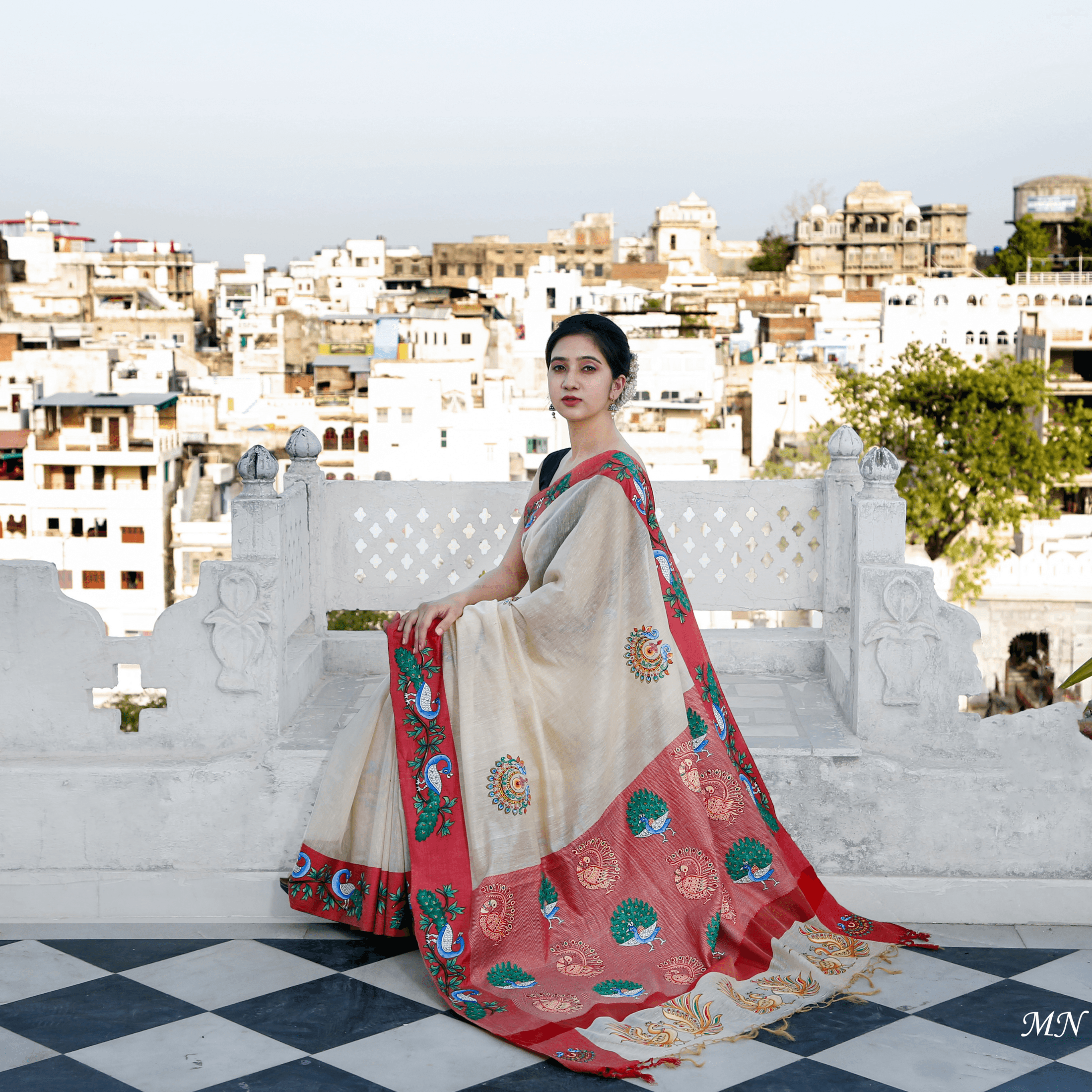 Royal Palace courtyard fashion shoot Udaipur — MN Photography Studio